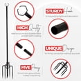 thumbnail image 2 of String Light Poles 4 Pack 9ft String Light Poles for Outside, Outdoor String Light Pole for Garden, Outdoor Light Poles for String Lights, Patio String Light Poles for Fence - Black, 2 of 7