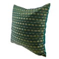 thumbnail image 4 of Decorative Elephant Parade Stripes Green Silk Throw Pillow Cushion Cover Set, 4 of 6