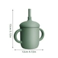 thumbnail image 2 of Mefallenssiah Straw Cup Silicone Learning Drinking Cup Anti-fall High Temperature Children's Cup, 2 of 3