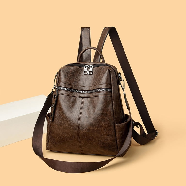 Backpack Purse for Women Fashion Genuine Leather Convertible Shoulder Bag Amazon.com: Wesccimo Genuine Leather Backpack Purse For  main image 3