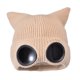 thumbnail image 3 of Gorro de lana informal para clima frío, gorro de punto para acampar, senderismo, festivales y fiestas. Beige, 3 of 9
