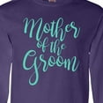 thumbnail image 4 of Inktastic Wedding Mother of the Groom in Teal Long Sleeve T-Shirt, 4 of 5