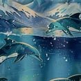 thumbnail image 5 of Shiartex Blue Shower Curtain,Teal Shower Curtain,Whale Shower Curtain for Bathroom with Nautical Mountain Shower Curtain Ocean Sea Shower Curtains Sets Machine Washable Waterproof Modern White, 5 of 7