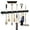 Black, variant on XUEYU Mop and Broom Holder with 5 Racks & 6 Hooks, Wall Mount Tool Rack Organizer, Self Adhesive Garage & Home Storage, 304 Stainless Steel Tool Organizer Hooks for Home Kitchen Garden Laundry