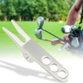 thumbnail image 3 of Reparación Tenedor Accesorios para golf Gadget portátil ligero Durabilidad Ayudas para golf Herramienta de práctica para golf Tenedor de reparación de , Plata DYNWAVEMX Horquilla de reparación de chuletas de golf, 3 of 8