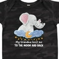 thumbnail image 4 of Inktastic My Grandma Loves Me to the Moon and Back Elephant Family Boys or Girls Baby Bodysuit, 4 of 5