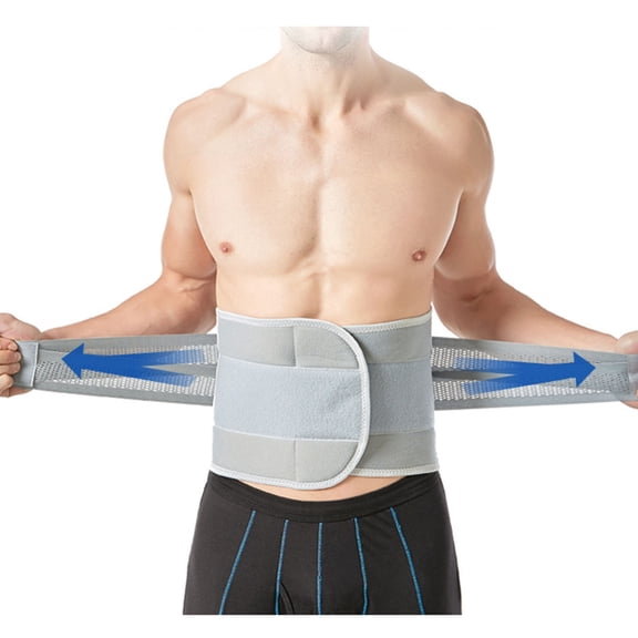 HCYSFG Mens Back Support Waist Trainer Adjustable Compression Belt Abdominal Support Posture Control Workout Lifting Everyday Wear Support Belt
