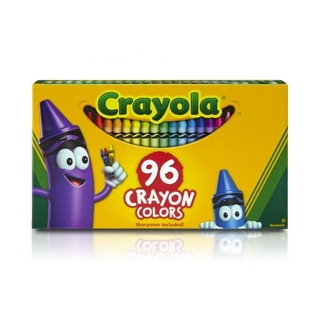 Crayola Classic Crayons with Sharpener, 96 Count (Best Crayons For Adults)