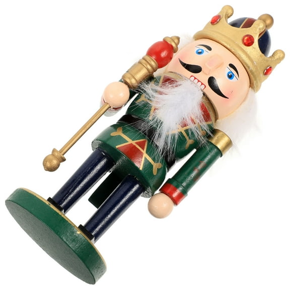 AURARMLET Wooden Nutcracker Christmas Decoration Holiday Figurine Xmas Home Decor Festive Ornament