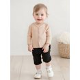 thumbnail image 4 of BemeyourBBs Baby Girls Long Sleeves Sweater Solid Color Button Infant Cardigan, 4 of 9