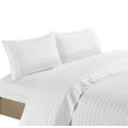 thumbnail image 2 of Home Collection 1200 Thread Count 100% Cotton Egyptian Quality Deep Pocket Stripe Sheet Set (Twin, White), 2 of 2