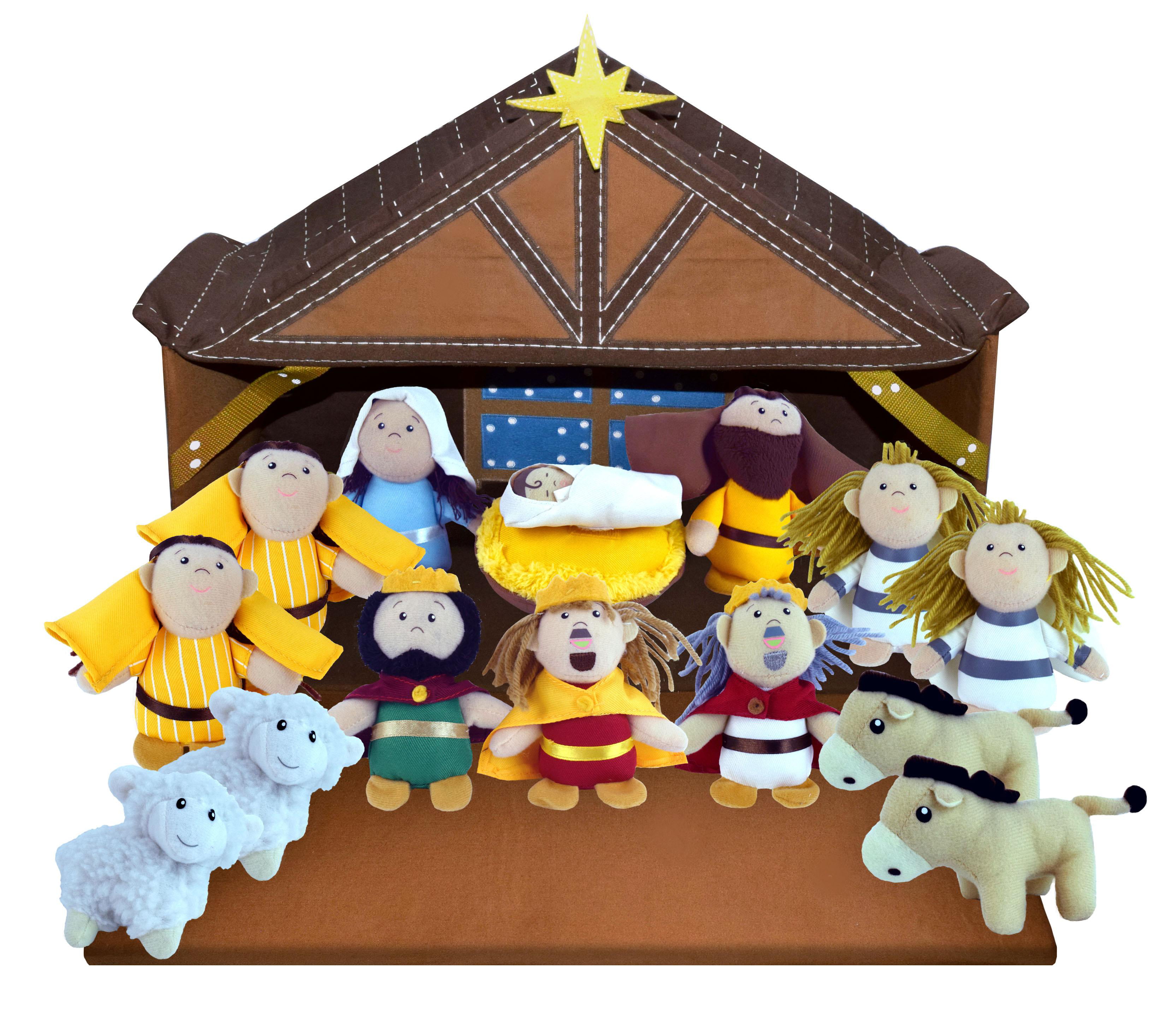 plush nativity set