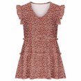thumbnail image 4 of USSUMA Womens Summer Tops Ruffle Tiered Flowy Swing T-Shirts for Women Trendy Boho Floral Print Womens Blouses and Tops Dressy Sleeveless V Neck Tunic Plus Size Shirts for Women, 4 of 5
