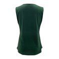 thumbnail image 5 of Usmixi Womens Tank Tops Casual Button Down Plus Size Pleated Swing Tunic Shirts Vest Summer Trendy Solid Square Neck Sleeveless Shirts Blouse Green XL, 5 of 5