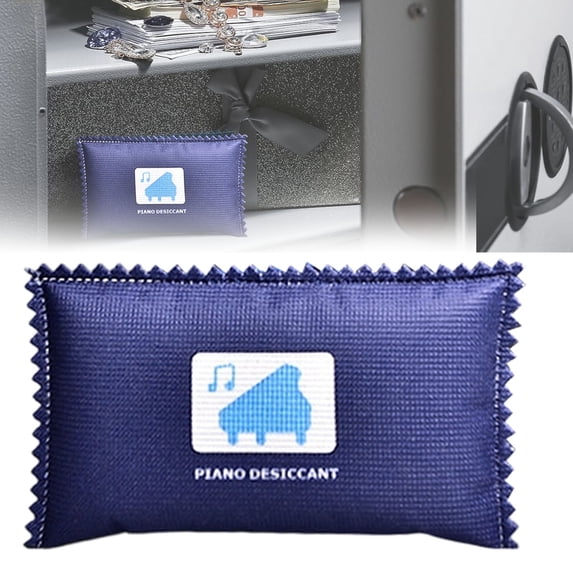 Rechargeable Desiccant Packs for Moisture Absorbing, Color Indicating Silica Gel Desiccant Packets, Moisture Absorbers Pack Dehumidifier Bag for Closets Storage Bin, 1Pc, 100Gram(Navy,5x3.5")