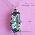 thumbnail image 4 of Exquisite Color Necklace Topaz Leaf Necklace, 4 of 4