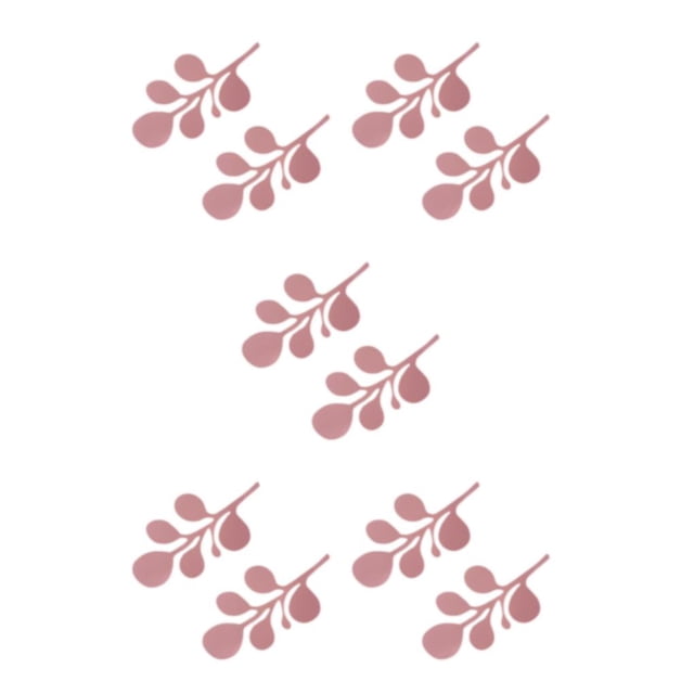 Youkk 2pieces Personalize Wedding Decor With DIY Simulated Flowers And Wide Range Of Applications Pink leaves 5Set