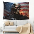 thumbnail image 3 of Xecao Cyberpunk Skull American Flag Print Tapestry, Wall Hanging Room Funny Decor, Backdrop Room Decor for Bedroom Living Room dormitory, 3 of 8
