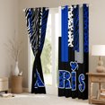 thumbnail image 3 of Homewish Blue Eiffel Tower Blackout Curtains Set of 2 (52x84 Each), Romantic Valentines Day Window Curtains, Chic Leopard Zabra Print Curtains and Drapes, Blackout Curtains Decor, 3 of 6
