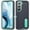 Darkblue+Mint, variant on for Galaxy S22 Case Kickstand Durable 3-Layer Military Grade Protective Cover Hybrid Silicone Heavy Duty Rugged Shockproof Screen Lip Raised Protection for Samsung Galaxy S22 Case,
Darkblue+Mint