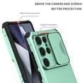thumbnail image 6 of Dteck Case for Samsung Galaxy S25 Ultra Hidden Bracket Kickstand Case Sliding Window Phone Case Shockproof Protective Back Cover for Galaxy S25 Ultra,Mint, 6 of 7