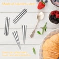 thumbnail image 4 of 20/30Pcs Cannoli Forms Tubes Kits Non Stick Stainless Steel Cream Horn Mold Reusable Cone Shaped Molds Tubular Shaped Cannoli Forms Tool for Danish Pastry Cream Roll, 4 of 10