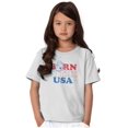 thumbnail image 3 of Popeye Born in the USA Proud American Crewneck T Shirts Boy Girl Teen Brisco Brands S, 3 of 5