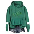 thumbnail image 2 of BLTIBY St Patricks Day Sweatshirt Hoodies for Women Spring Fall Lucky Printed Long Sleeve Round Neck Fashion Causal Pullover Tops Green 3 XXL, 2 of 8