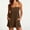 Brown#07, variant on Women's Summer Sleeveless Athletic Workout Rompers Oversized Square Neck Spaghetti Strap Gym Short Jumpsuits Casual Solid Loose Lightwieght Comfy Yoga Running Overalls