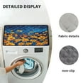 thumbnail image 6 of ZIATUBLES Washing Machine Top Dust Cover Washer and Dryer Top Protector Mat for Laundry Room Versatile Home Kitchen Decor Accessories, 24 x 19.7 Inch, Daisy Midnight, 6 of 7