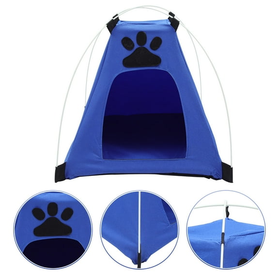 IBASETOY Breathable Blue Indoor Dog House Comfortable Detachable Pet Tent for Summer Use