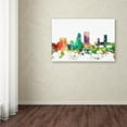 thumbnail image 3 of Trademark Fine Art "Jacksonville Florida Skyline SP" Canvas Art by Marlene Watson, 3 of 3
