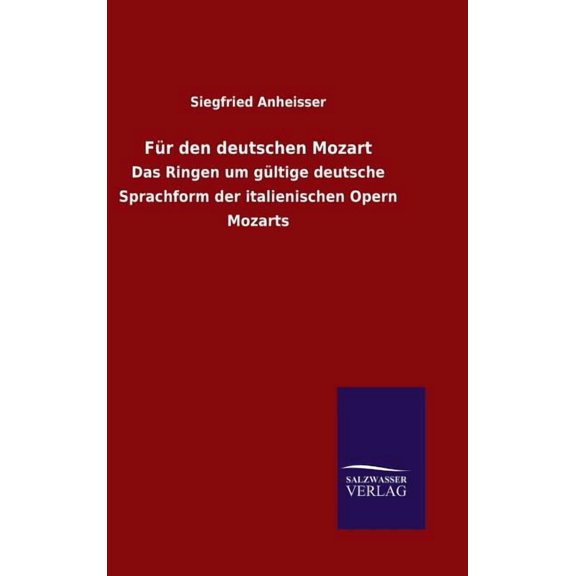 Für den deutschen Mozart (Hardcover)