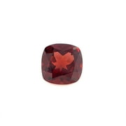 Certified Genuine 1 Carat Red Garnet Cushion Shape Brilliant Cut 6x6 mm Loose Gemstone January Birthstone