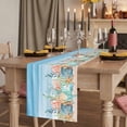 thumbnail image 2 of Table Runners 108 Inches Long Dress Scarves, Summer Nautical Farmhouse Coffee/Dining/Kitchen Table Runner for Living Room, Coastal Beach Starfish Coral Shell Blue 13x108 Inch, 2 of 9