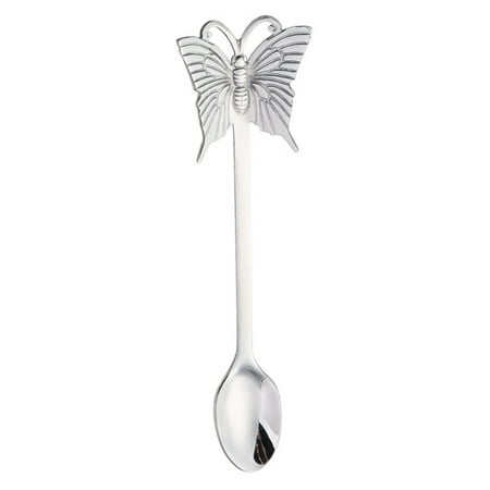 

Farfi Rainbow Stainless Steel Coffee Tea Moon Cake Fruit Butterfly Spoon Fork Cutlery (Type 1 Spoon)