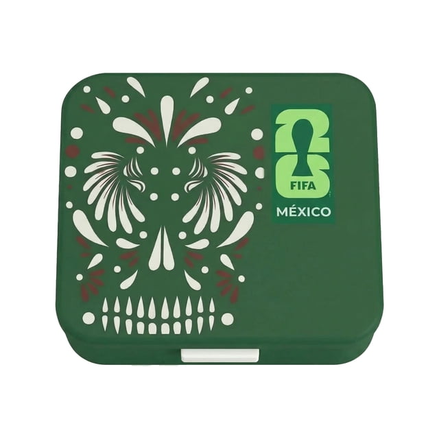 Lonchera de Plastico FIFA Verde Con Estampado de Mexico