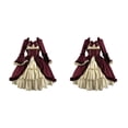 thumbnail image 4 of Disfraz de Lolita Gótica Sonducket Vestido de Cosplay Vino Rojo S 2Conjunto, 4 of 6
