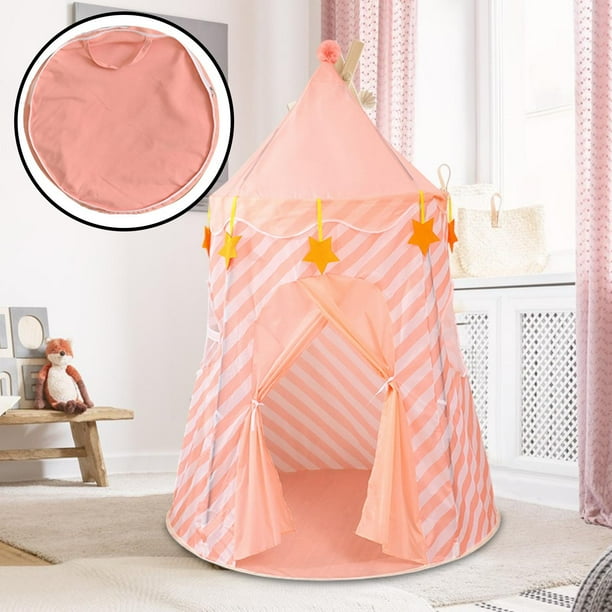 Tienda de campaña para niños Hugo tipi rosa 110 cm x 155 cm