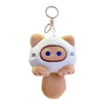 thumbnail image 3 of Colgante de muñeco de peluche Yinane llavero de animal de peluche suave caqui, 3 of 8