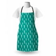 thumbnail image 3 of Seahorse Apron, Ocean Themed Marine Aquatic Bubbles Sea Life Coastal Pattern, Unisex Kitchen Bib with Adjustable Neck for Cooking Gardening, Adult Size, Sea Green Teal and White, by Ambesonne, 3 of 4