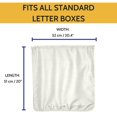 thumbnail image 5 of Jaula Para Buzón De Correo Nevkha Slimline Con Ranura Para Correo, Ideal Para Puertas De Madera Y Metal De Vidrio Upvc. Letras Adhesivas Fuertes Paquetes Pequeños Revistas. No Se Requieren Tornillos N, 5 of 5
