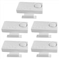 thumbnail image 1 of 5X Sensor de Apertura de Puerta Alarma de Puerta con Retardo de Tiempo Inalámbrico Sensor de Puerta Alarma de Seguridad para Puertas y Ventanas Seguridad para el Hogar, 1 of 5