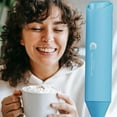thumbnail image 3 of Powerful Milk Frother Handheld Foam Maker, Mini Whisk Drink Mixer for Coffee, Cappuccino, Latte, Matcha, Hot Chocolate, No Stand, Sky Blue, 3 of 5