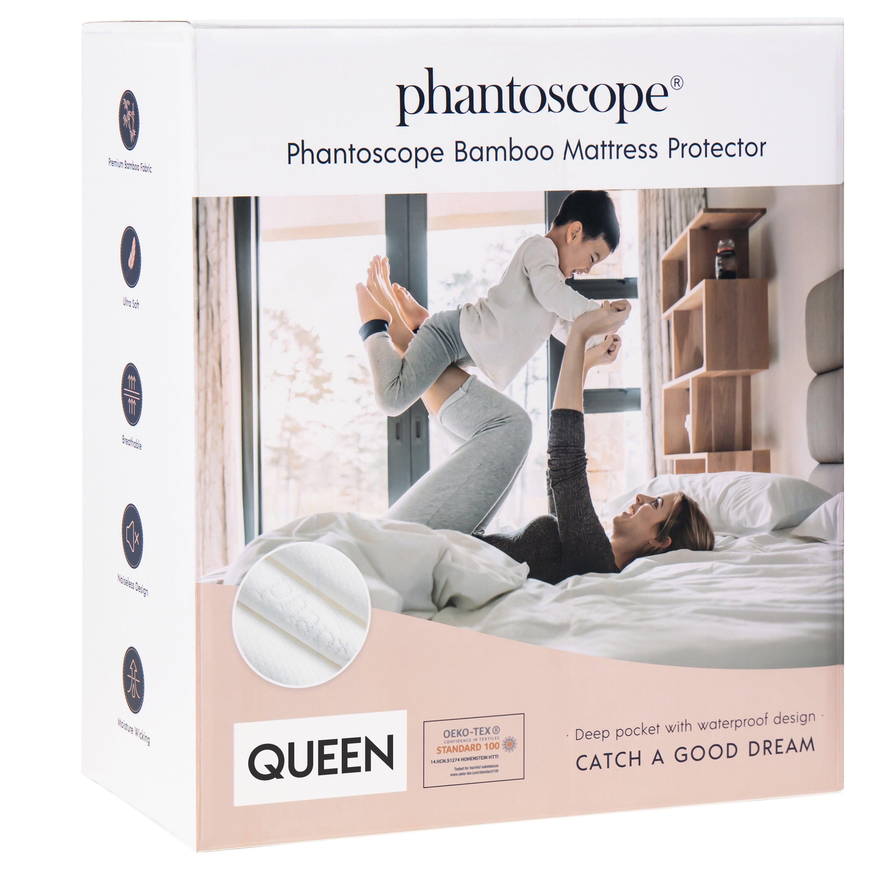 Waterproof 3D Air Cooling Mattress Cover, 18" Deep Pocket Mattress