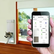 High Tech Pet PX-2 - Large Power Pet Door for Door Installations - Wi-Fi Smartphone Controlled