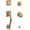 Gold, variant on Baldwin 85320033ENTR Madison Sectional Single Cylinder Keyed Entry Handleset - Brass