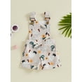 thumbnail image 2 of Bagilaanoe Toddler Baby Girl Boy Summer Jumpsuit Shorts Sleeveless Print Romper Overalls 12M 18M 24M 3T 4T 5T Kids Short Pants Summer Clothes, 2 of 7