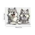 thumbnail image 3 of DefiDgd Cute Dogs Animals Pattern Placemats,Washable Resistant Non-Slip Table Mats Tableware Place Mats for Home Kitchen Party Dining Home Decor(C), 3 of 6