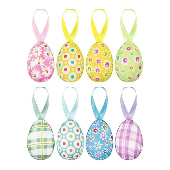 Easter Vintage Style Paper Mache Foam Egg Hanging Ornaments Easter Decoration